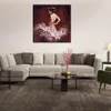 Elegantie Spaans Dansen Canvas Kunstwerk Fantasia Handgemaakte Hedendaagse Figuratieve Kunst voor Studio Decor