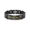 Charm Bracelets Trendy Accessories Highlighting Personality Camouflage Drip Bracelet Stainless Steel Men's