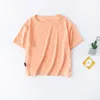 Tshirts Modal Tshirt Summer Korean Version Baby Girls Tops Kids Clothes Casual mode Kort ärm Skjorta Tunn Spädbarn Tee 230601