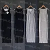 Besticktes Damenkleid, sexy ärmelloses Tankkleid, Schlitz-Design, Strickkleider