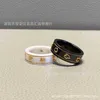 Nuovi gioielli firmati 2023 bracciale collana anello stesso anello coppia in filo d'oro placcato in oro bianco nero in ceramica nuovi gioielli