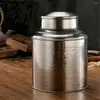 Bouteilles de stockage Récipient à thé en acier inoxydable de petite taille avec double couvercle 300 ml