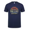 Herren-T-Shirts, hergestellt im Januar 1983, T-Shirt, kurzärmelig, geboren im September, Oktober, November, jeden Monat des Jahres 1983, Tops, Geburtstagsgeschenk, DY-071 J230602