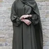 Ubranie etniczne Kobiety Muzułmańskie eleganckie turban kaftan szat