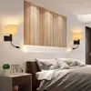 Lampada da parete Modern Indoor LED Cloth Art Paralume Home Decor Camera da letto creativa Comodino Villa El Applique Testiere Light Fixture