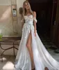 Urban Sexy Dresses Bohemian Sweetheart Wedding Dress Side Split Floor Length For Women Bridal Gowns 3D Flowers Off The Shouder Robe De Mariee 230601