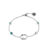 50% off designer jewelry bracelet necklace ring hand ornament used Little Daisy Flower Turquoise ins women's bracelet girlfriends gift Bracelet