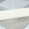 Designer Belt Genuine leather women's fashion belt Gold silver black white solid buckle Width 1.8cm 2.5cm thin belt box accept custom wholesale