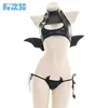 Anime Costumes Japońskie Women Devil Cosplay pojawia się seksowna pusta czołg ze skrzydłami punk lolita bikini zestaw hurtowy Z0602