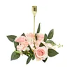 Dekorativa blommor Rose Flower Wreath Ring Artificial Garlands Holder For Table Centerpieces Party Wedding Decoration