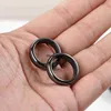 Band Rings Natural Hematite Magnetic Ring for Women Men Black Hematite Healing Energy Therapy Ring Weight Loss Slimming Health Care Jewelry J230602