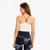 Luluwomen com logotipo simples colete de yoga moda feminina tudo casual fitness esportes roupa interior