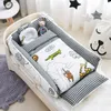 Sängskenor Multifunktionell bomull Portable Born Antipressure Foldbara Baby Cot Crib Set för Babies Cunas 230601