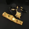 Серьги ожерелья устанавливают женские ювелирные украшения Алжир Свадебная длинная бусинка цепь грудной клет