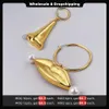 Dangle żyrandol Enfashion przesadnie nosowe usta Kolczyki dla kobiet Bookle Oreille Femme złota kolczyki Modna impreza biżuterii E221388 230602