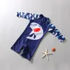 Swimwear Shark Sunscreen Boys Girls One Piece Baby Swimsuit Small and Medium Children's Surfing Suit Quick Drying P230602