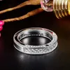 Band Rings Huitan Luxury Silver Color Wedding Rings for Women Simple Stylish Design Modern Fashion Proposal Engagement Rings Gift Jewelry J230602