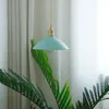 Pendant Lamps Nordic Indoor Simple Japanese Blue LED Lights Restaurant Bedroom Living Room Bedside Bar House Single Head Chandelier