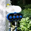 Bewässerungsgeräte Ball Elektronische automatische Bewässerung Zwei Ausgänge Vier Zifferblätter Wassertimer Gartenbewässerungsregler für Gartenhof #21032 230601