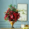 Dekorativa blommor hög kvalitet 45 cm bröllopsbord blomma rose konstgjord boll bakgrundsdekoration bukett rad