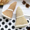 Breda brimhattar Pearl Straw Hat Woman Summer Beach Sun Bucket 2023 Foldbara Girls Kawaii Japanese Ladies T127