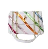 Femmes printemps et été couleur contraste Patchwork sac souple sacs de messager sac à bandoulière tête d'oiseau chaîne sacs