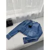 Mode kvinnors jackor denim för kvinnor jean hoodies vår kvinnor kappa designer långärmad skörd kort jacka