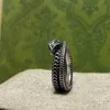 50% rabatt designer smycken armband halsband ring forntida familjeandan djur zodiak orm form ring dekorerad med skala snidade mönsternöt smycken
