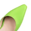 Sandalias PXELENA coreanas 2023 verano mujer tacones altos correa de tobillo Oficina señora fiesta fecha trabajo diario zapatos verde de talla grande 34-43 OL