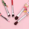 Brushes 5pcs Alice in Wonderland Makeup Brush Design Contour Eyeshadow Brush Eyebrow Lip Brush Beauty Tool Set