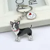 Keychains Keyring Fashion Chihuahua Pet Dogs Friend's Gift Key Chain Women smycken Bil Tag grossistkedjor Väskor