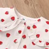 Kläder sätter våren Autumn 2 3 4 6 10 Years Toddler Kids Fashion Big Turn Down Collar Full Print Tops Baby Girls Long Sleeve Blus Shirt 230601