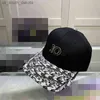 2022 Classic top quality hat with box dust bag black brown blue pink white Character canvas featuring men baseball cap fashion women sunU9Q8 L230523