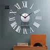 Zegary ścienne 2023 Nowoczesny design duży zegar 3D DIY kwarcowe zegarki modowe Acryl Mirror Naklejki do salonu wystrój domu #25