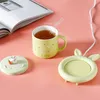 Tasses Intelligentes Lait Chauffé Thermostatique Tasse En Céramique Avec Paille Vide Vin Dessert Fille Chérie Café