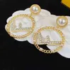 Designer smycken armband halsband ring hög kvalitet pärlörhängen par gåva