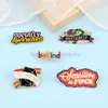 Socially Awkward Enamel Pins Be Kind Over Thinker Roll With Pride Brooches Funny Quote Badges Lapel Pin Jewelry Gift for Friends