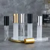 20pcs/lot 5ML 10ML 15mL Clear Thin Glass Spray Bottle Sample Bottle Wholesale Travel Bottle Clear Thin Glass Perfume Spray 220705 Tmljk