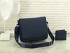 Horisontell 2 -bitar Set Single Shoulder Bag Wallet Designer Flip Small Card Holder Accessories Business Bag Luxury Commuter Package
