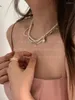 Choker LONDANY ketting handgemaakte kralen glaskralen met textuur Beautiful Girl