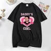 Men's T-Shirts Pedro Pascal T-shirts Graphic Funny Daddys Girl T Shirt Cotton Pedro Valentines Day Tees Casual Short Sleeve Streetwear 90s J230602