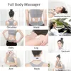 Massaging Neck Pillowws Electric Massager EMS Pulse Back 6 Modes Power Control Far Infrared Heating Pain Relief Tool Reduce Therapy 230602