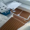 2002 Cruiser Yachts 3470 Express pływac platforma kokpitu łódź eva drewniana podłoga podłogowa kleje sadek gatorstep podłoga w stylu
