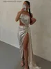 Robes de soirée Prom Tassel Slip Dos Nu Maxi Dress Femmes D'été Sexy Élégant Soirée Soirée Dames Moulante Danse Découper Robes Longues T230602