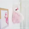 Bonecas de pelúcia 3D cabeça de animal cisne decoração para pendurar na parede quarto infantil presente de aniversário para meninas 230601