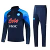 23 24 Napoli Survêtement maillot de football Sweat-shirt kit de football 2023TOP SSC Naples AE7 D10S Hommes survêtement porter Formation tuta chandal futbol Squitude Jogging