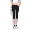 Women's Jeans 2023 Skinny Women's Capris Pants Female Knee Length Stretch Slim Capri Women Candy Color Summer Denim Shorts