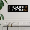 Wall Clocks Rechargeable Electronic LED Clock And Dual Alarms 40 Ringtones Multifunction For Nerg