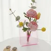 Jarrones florero creativo soporte transparente elegante escritorio Floral planta Ornamental