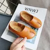Athletic Shoes 2023 Kids Candy Colors Unisex Boys Girls Soft Loafers Slip-on PU Leather For Children Size 21-30 Moccasin